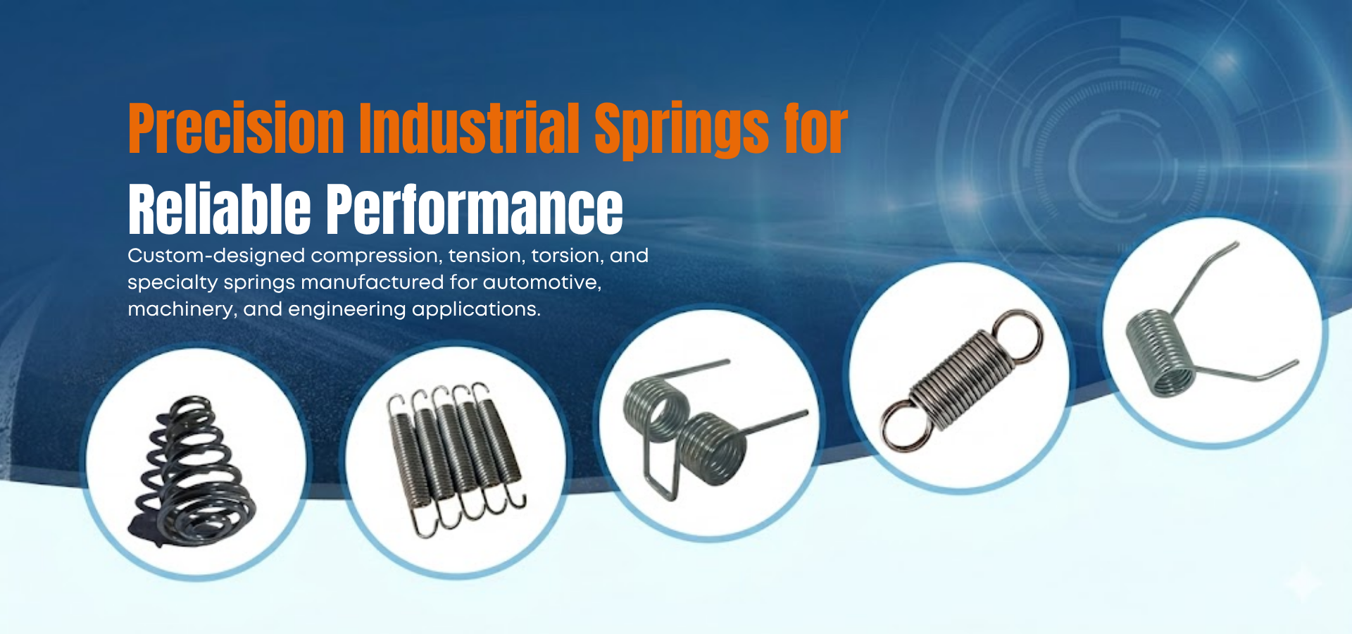 Industrial Spring Manufacturing Banner 3